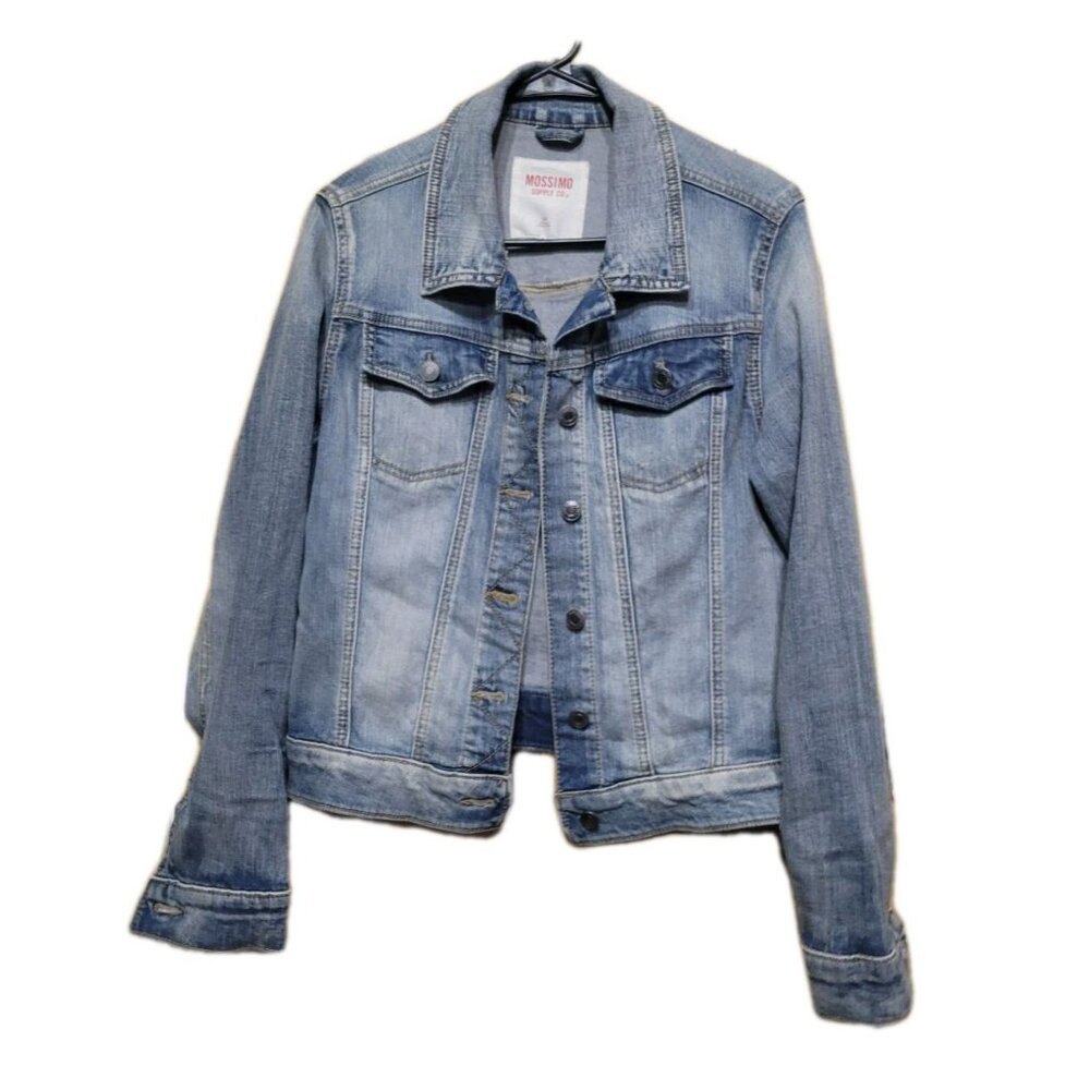Mossimo Supply Co Denim Jean Jacket blue Women's Large